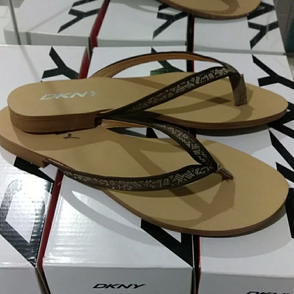 Dkny Small Logo Jacquard Chino Women's Sandals 👡